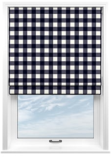 Gingham, Hudds - Roman Blind